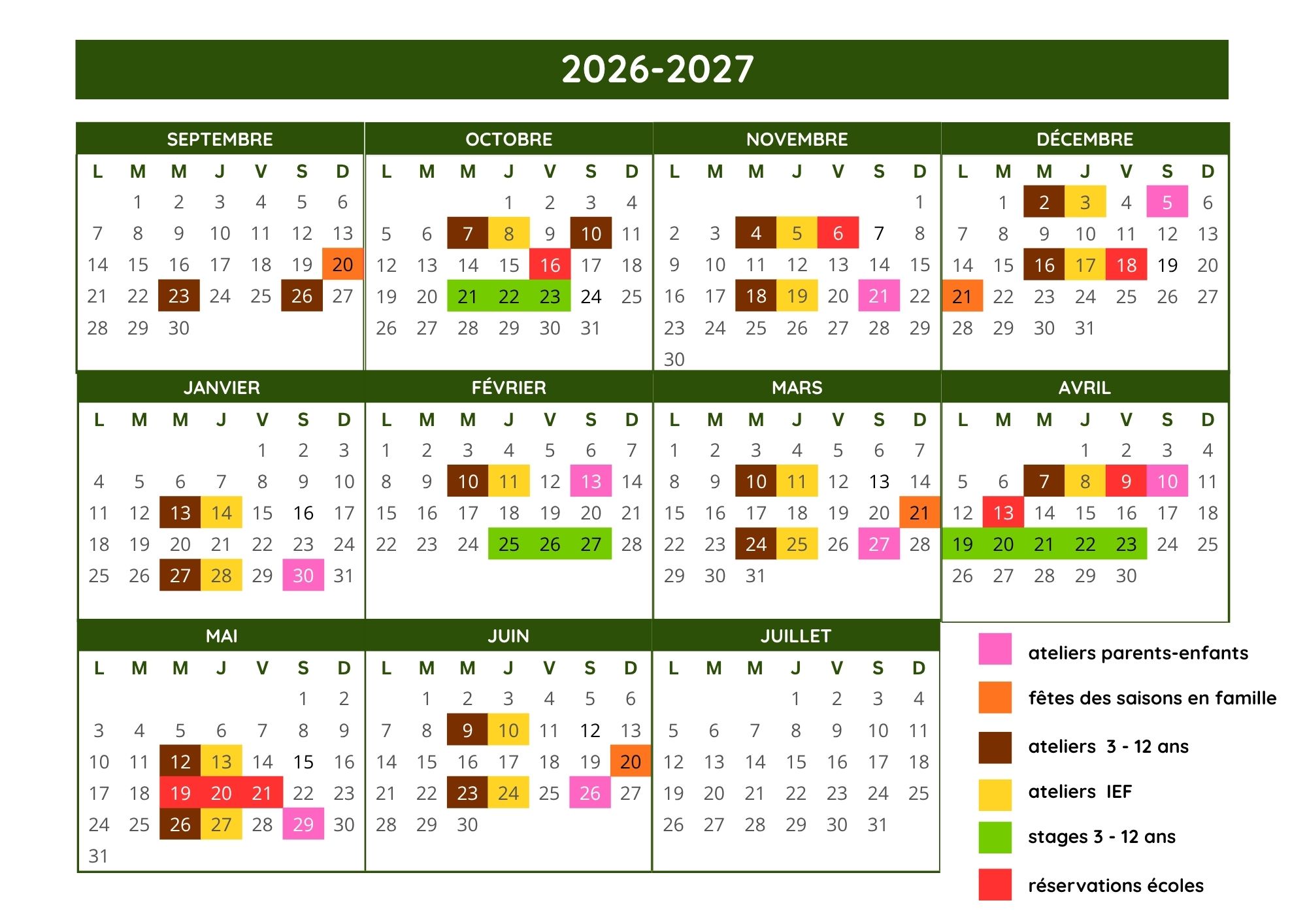 calendrier